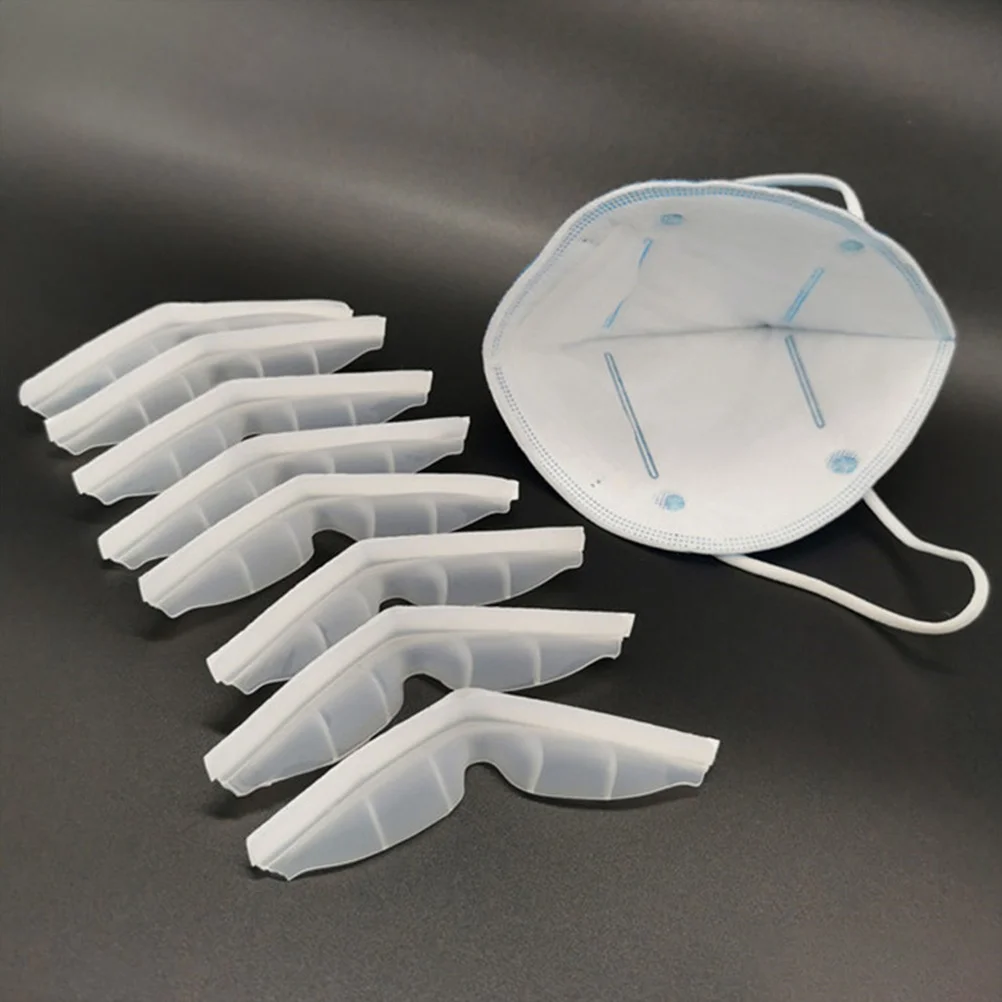 20pcs Strips Silicone Anti-Fog Nose Pad For Mask Nose Bridge Strips Seal Protection Strip Diy Craft Accessories