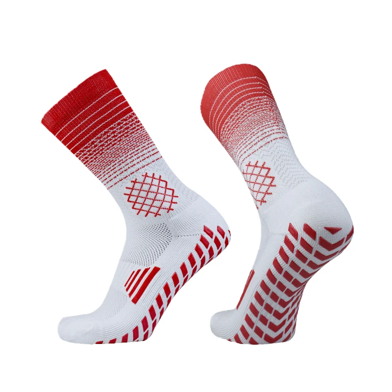 New  Grid pattern Anti-slip Soccer Socks Men Women Outdoor Sport Grip Football Socks antideslizantes de futbol