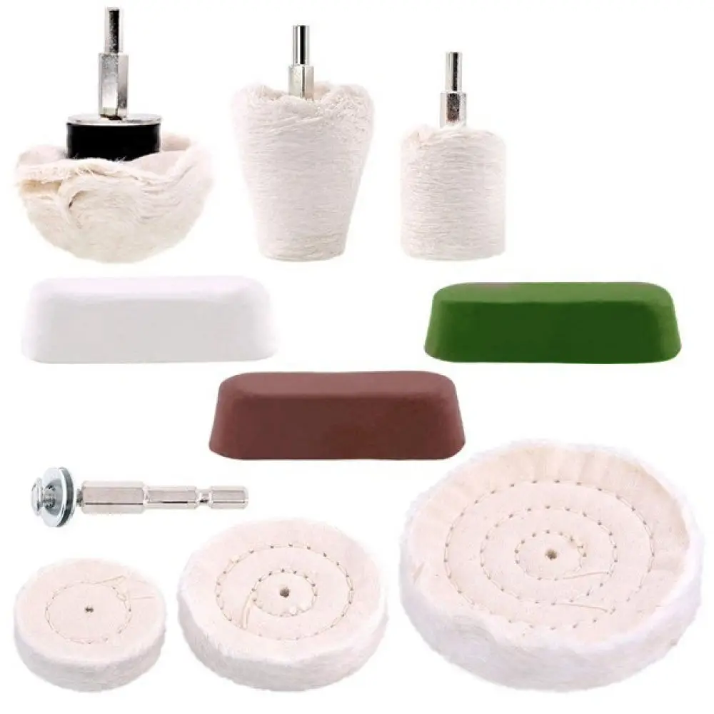 For Fengpeng Jewelry Metal Polishing Buffing Wheel Kit Cotton Accessory For Grinding Tool Surface Finishing Rotary Drill