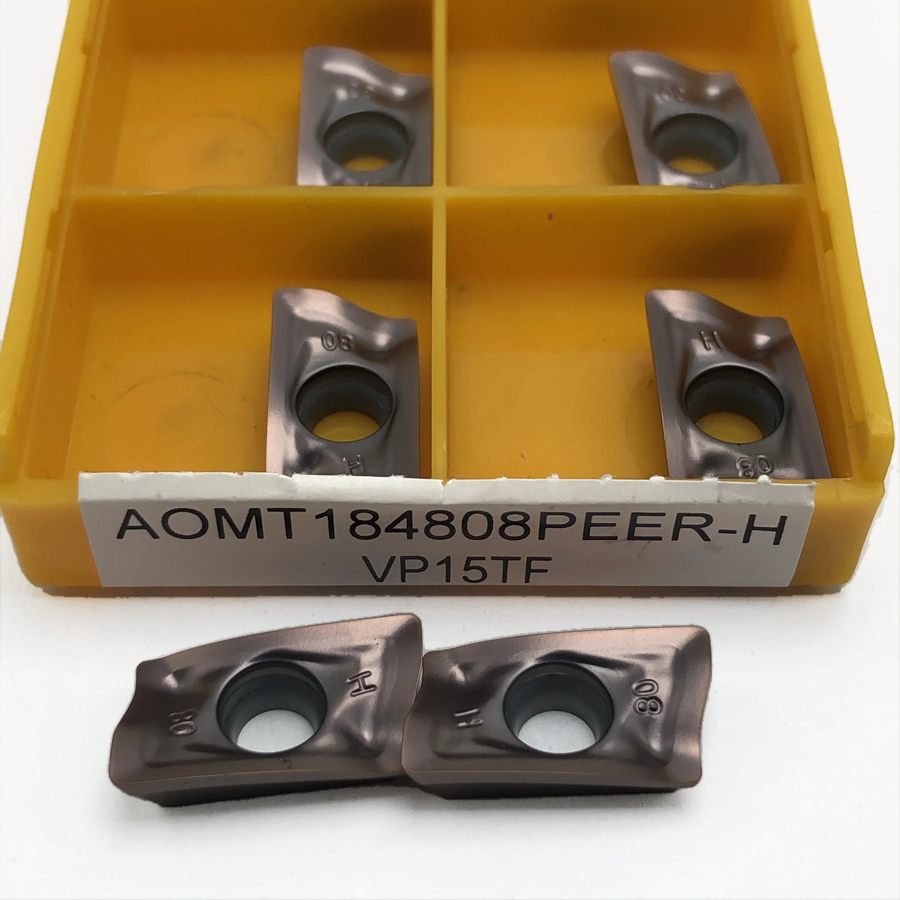 10PCS high quality Original  AOMT184808PEER H VP15TF AOMT184808PEER AOMT184808 PEER H VP15TF Carbide Inserts Lathe Tools