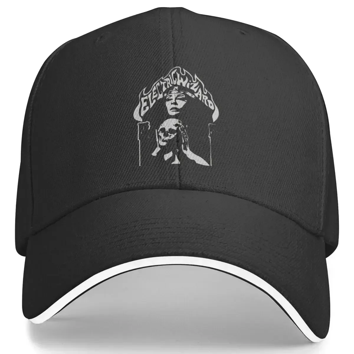 Evil Smoke Electric Wizard Band Baseball Cap Heavy Metal Unisex-Teens Print Hip Hop Hats Spring Casual Breathable Snapback Cap