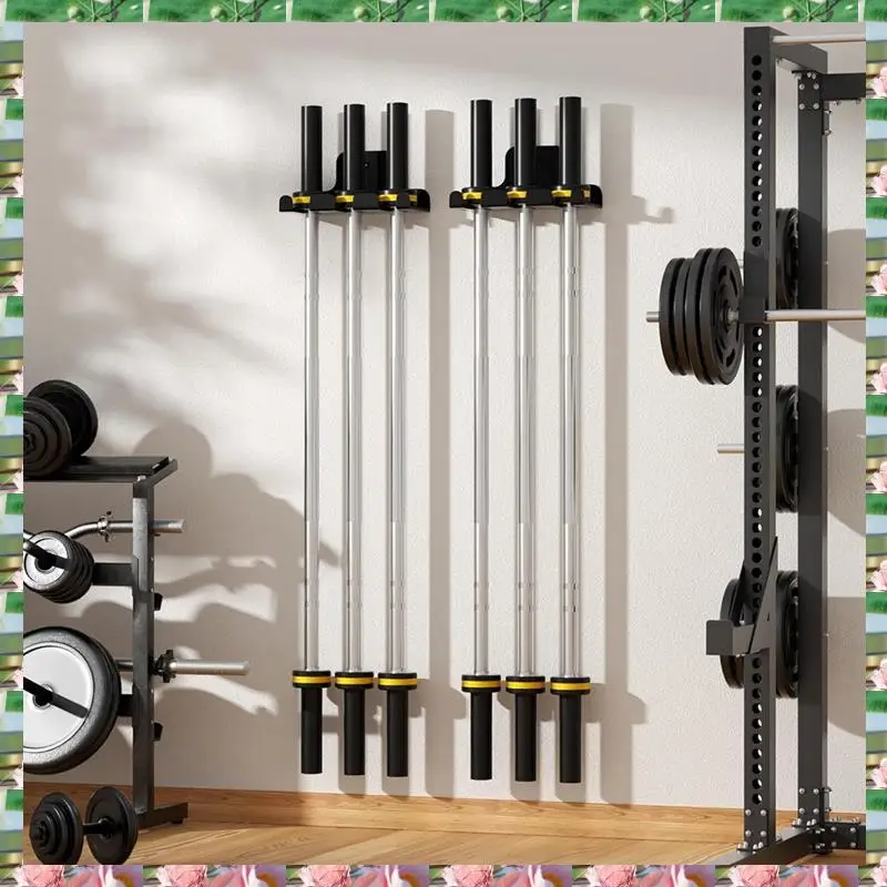 

Sports Barbell Hanger,Garage Gym Bar Wall Rack,Vertical Barbell Mount Rack,Black Powder Coated,Space Saving For Home Gym,Barbell