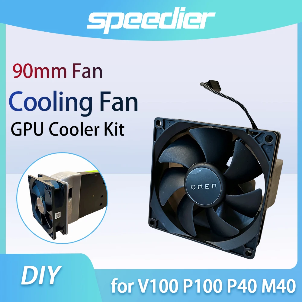 Kit de montage de ventilateur de refroidissement actif 9CM pour GPU de serveur NVIDIA Tesla V100 P100 P40 M40, dissipateur de chaleur DIY, mise à niveau DIY