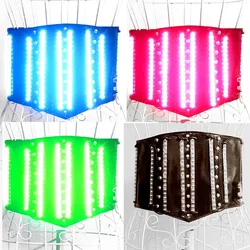 RGB LED Belt Luminous Waist Fluorescent Dance Costume Dance Skirt Performance Dress Stage Props