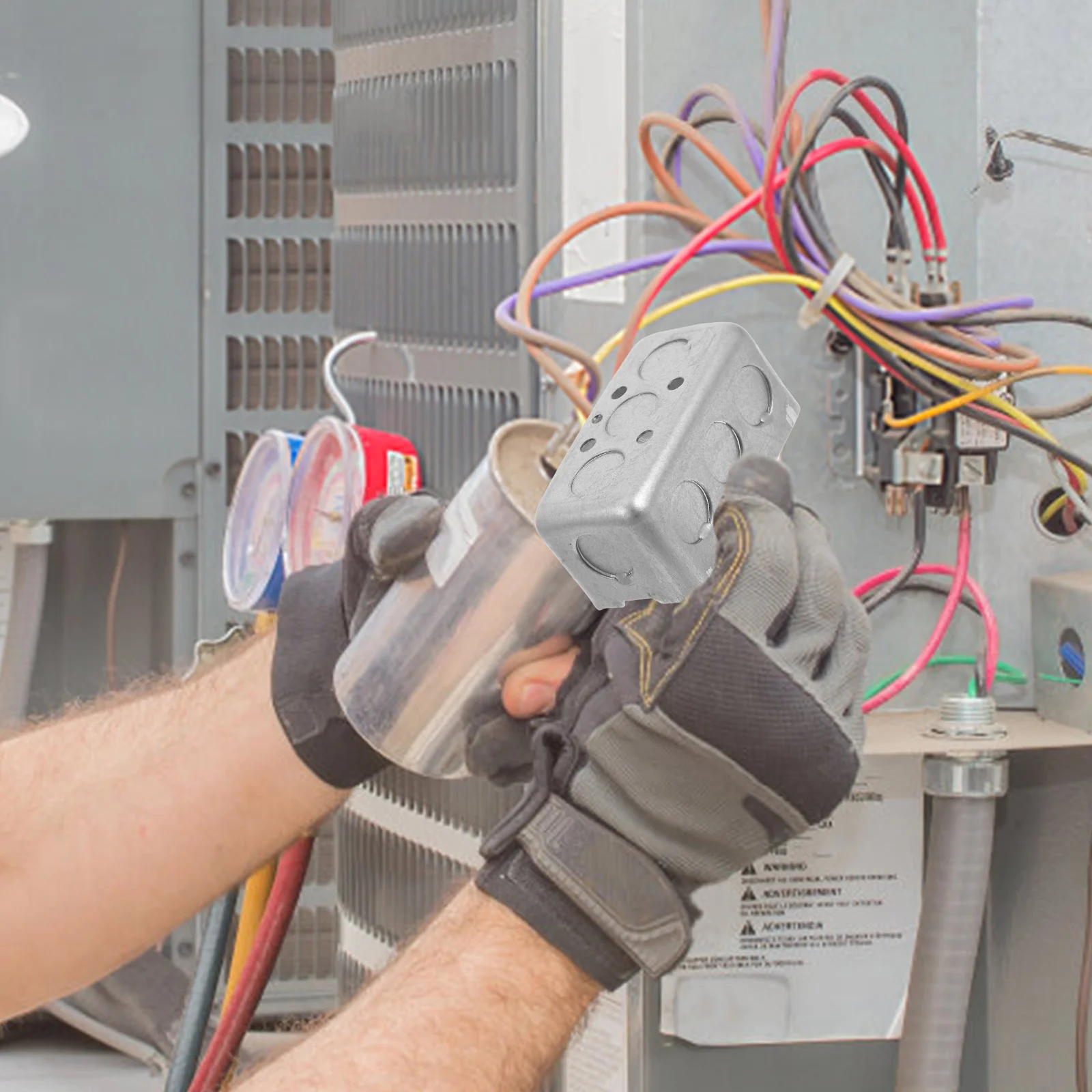 

Metal Electrical Outdoor Weatherproof Junction Box For Wall Switch Outlet Thickened Socket Box Cable Enclosure Receptacle