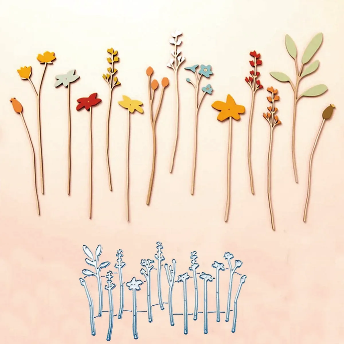 Flower Fence Metal Cutting Dies Stencils For DIY Scrapbooking Album Stamp Paper Card Embossing Decor Craft Knife Mould