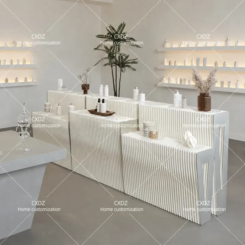 Paper display cabinet two or three layers, Zhongdaotai shoe bag beauty salon sample model, multi-layer special-shaped display