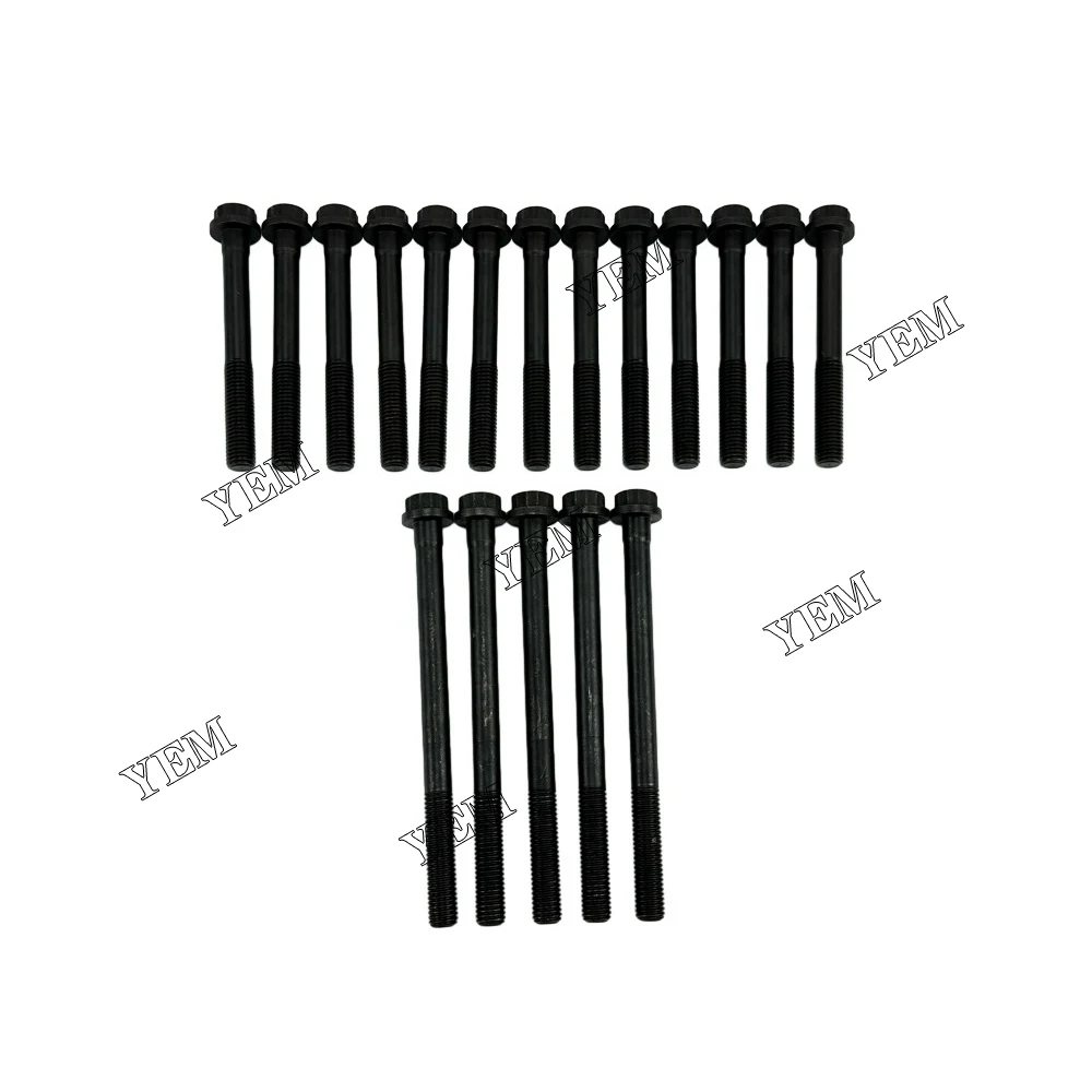 1 Set Cylinder Head Bolt (18pcs) For Mitsubishi 4D31 Diesel Engine  4D31 Cylinder Head Bolt.