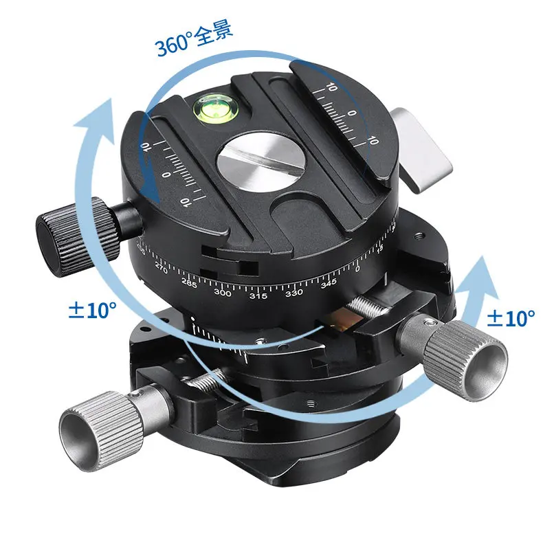 G2 Professional Gear Fine-tuning Gimbal Dual Axis 10 Degree Shot Panoramic Macro Jewelry Building Gimbal
