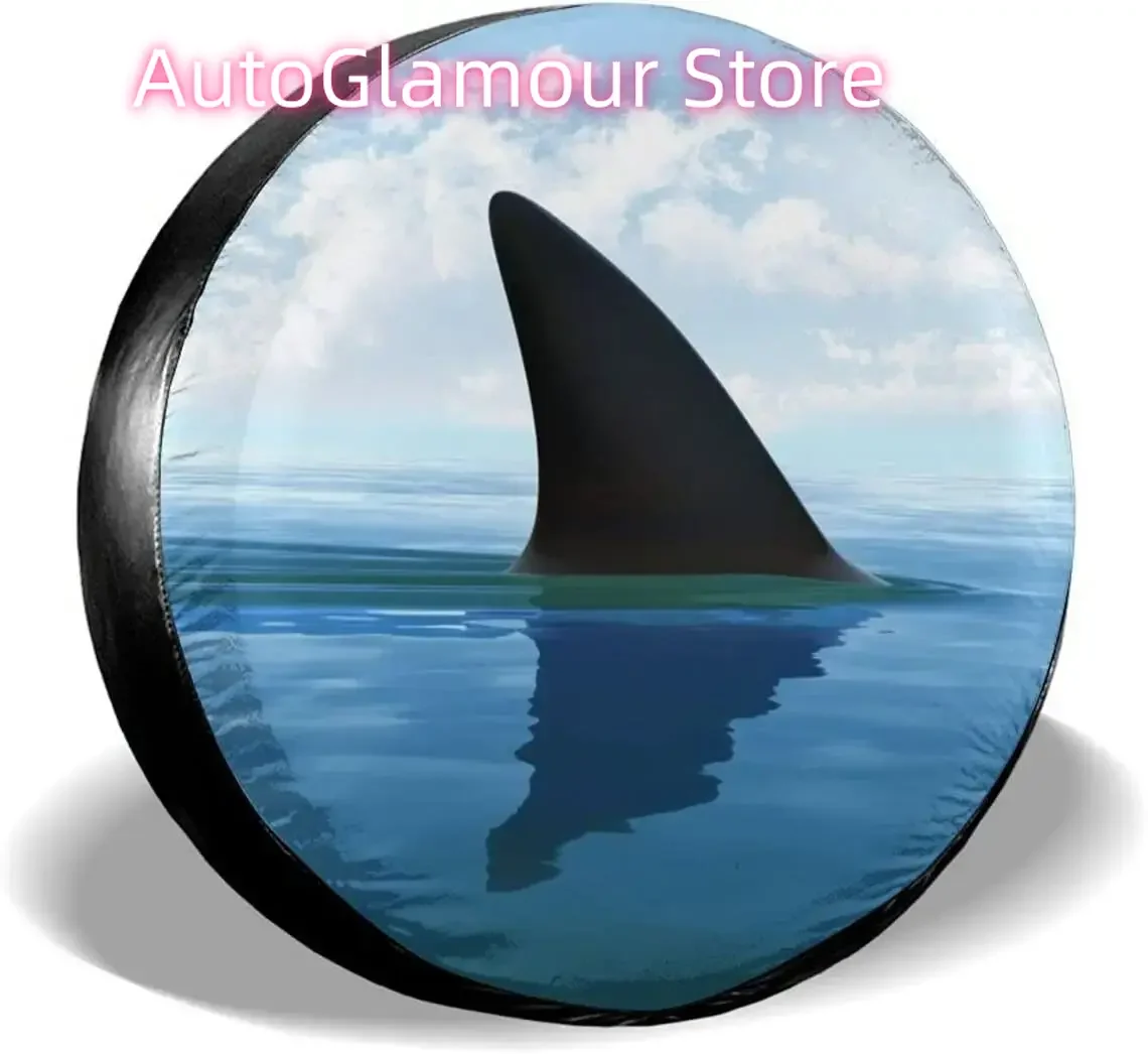 

Чехлы для запасных шин Aleta De Un Tiburon, универсальные, подходят для прицепов, внедорожников и многих автомобилей, защитные покрытия для шин