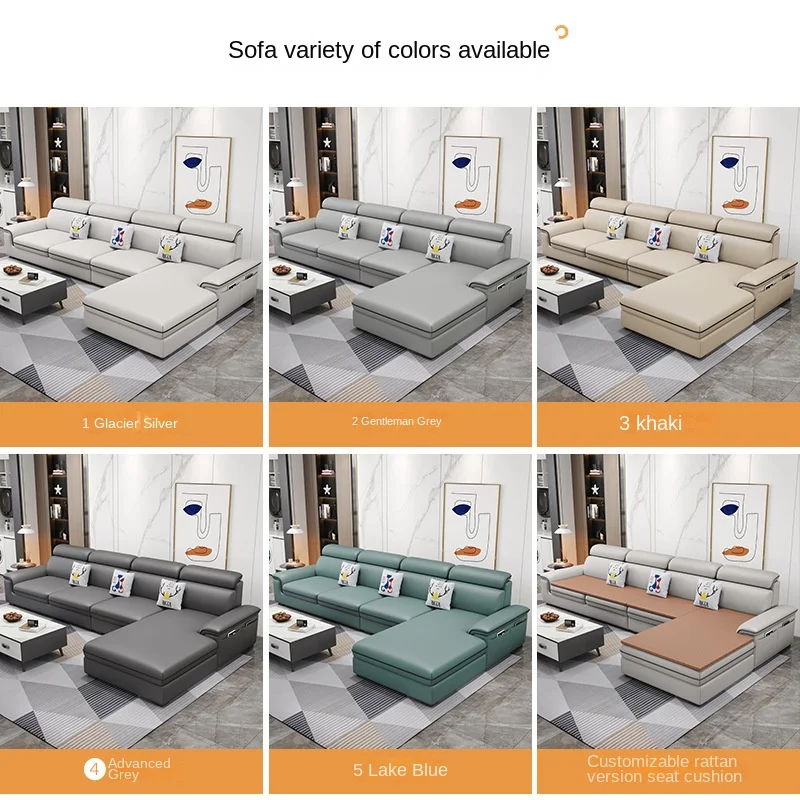 *Modern Luxury Eco-Friendly 2025 Fabric Sectional 3-Seat Chaise Sofa High Pile Fur Pillows Cushion Covers Sponge Filling Set