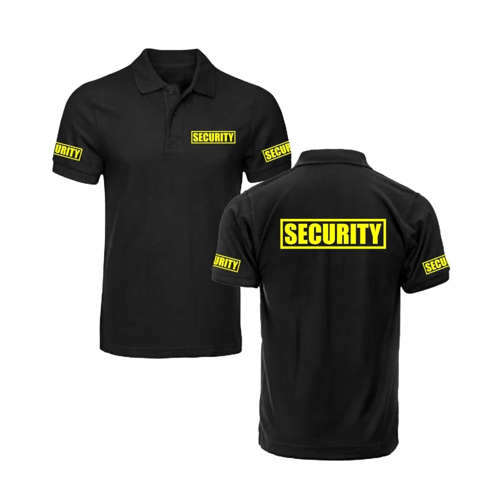 Security Classic Polo Shirt, Guard Bodyguard Uniform Work Clothes, Purchase, Light and Soft, Unisgender Men's Golf Polo Shirt