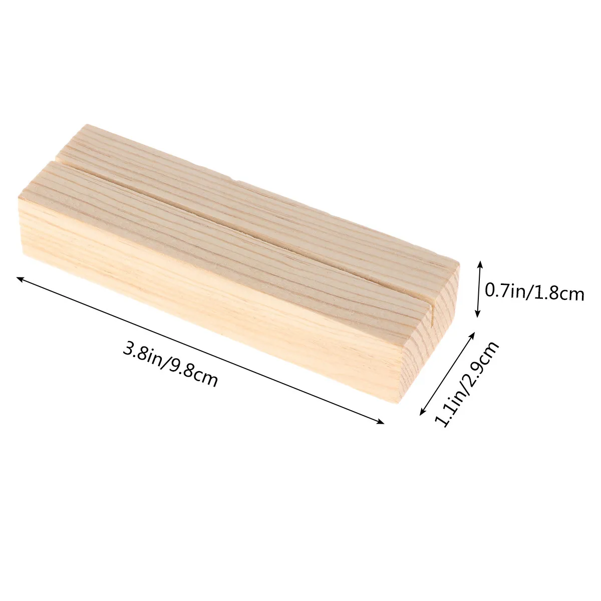 Wooden Table Number Holders 10 Pack Rustic Card Stands for Wedding Place Cards Menus Photos and Memos