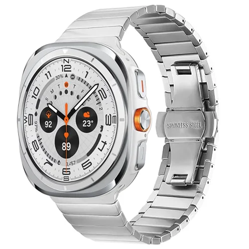 Imagen 2 del producto Correa de acero inoxidable para hombre para Samsung Galaxy 8 classic 46mm Ultra 2025 pulsera de eslabones de lujo para GALAXY 7 6 5 4 44mm 40mm