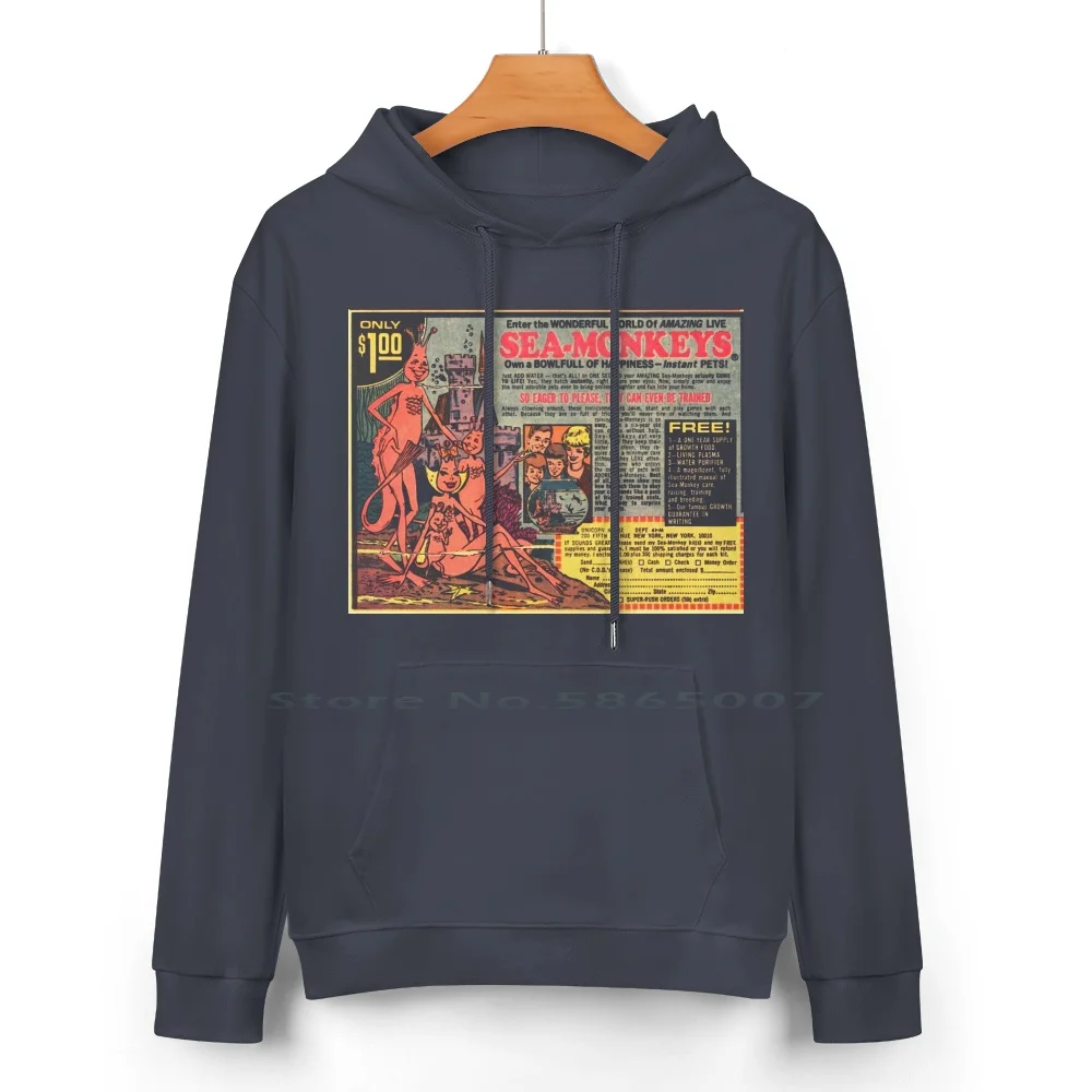 Monyet laut hanya $1 katun murni Hoodie Sweater 24 warna monyet laut udang buku komik iklan Retro Vintage Comix Ant peternakan