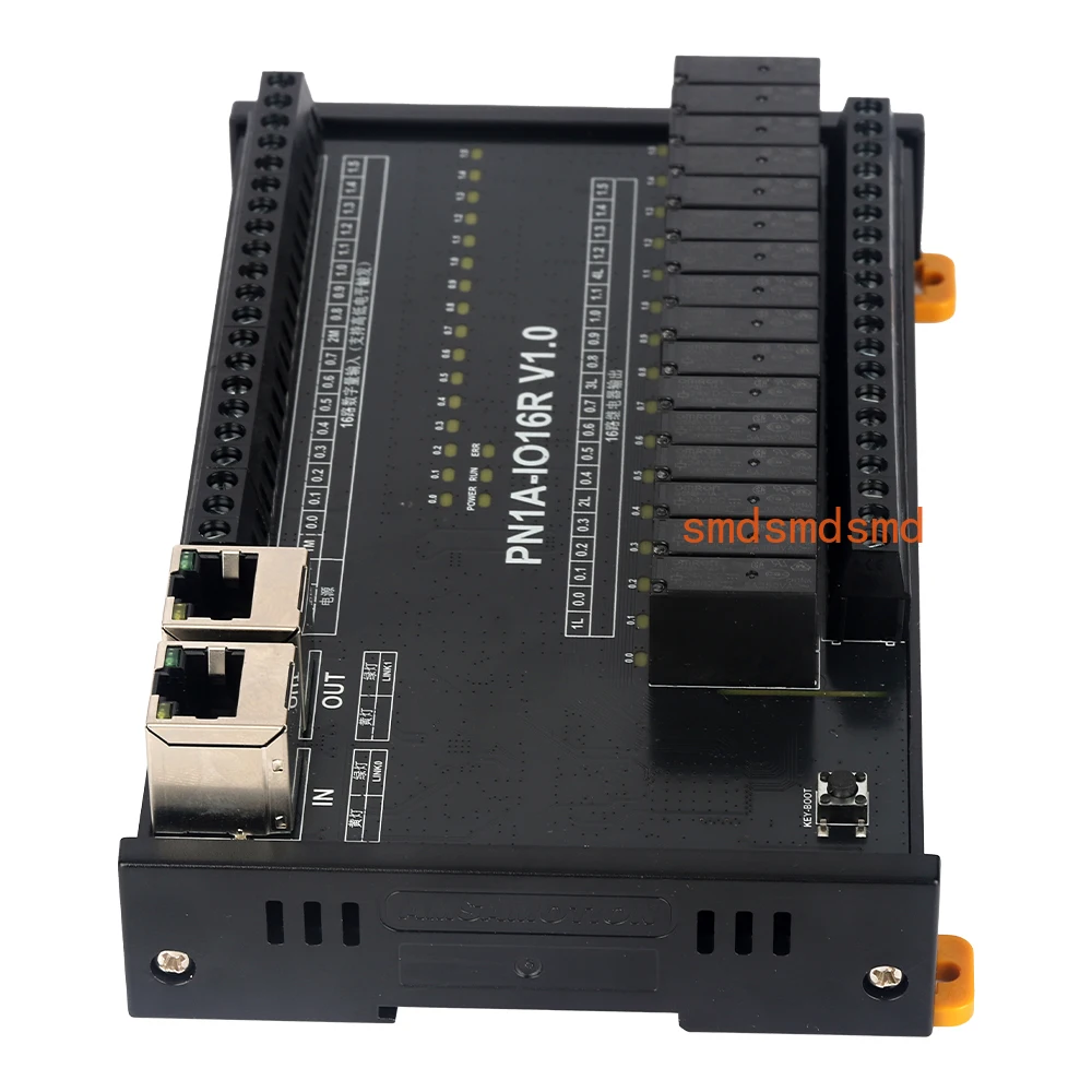 وحدة Profinet PN1A-IO16R-AM6 وحدة IO الموزعة عن بعد PN حافلة تبديل الحصول على البيانات اتصالات إيثرنت الصناعية #5