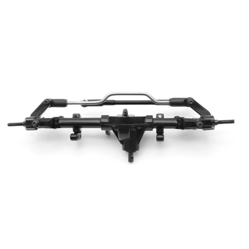 Eje delantero de Metal para coche de escalada de simulación 1/10 (juego), accesorios RC de Metal negro adecuados para D90/D110/SCX10 P20554F