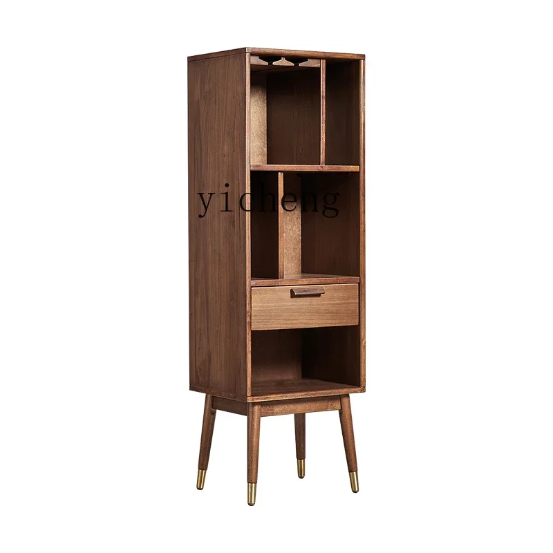 

Tqh Solid Wood Wine Cabinet TV Cabinet Nordic Bookcase Bookshelf Simple Modern Wine Rack Living Room