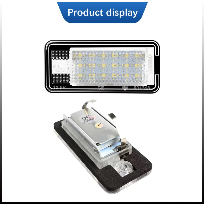 Luz Led para matrícula de coche, 2 uds., luz Led para matrícula para Audi A5 Cabrio 2008-2024, accesorios para automóviles