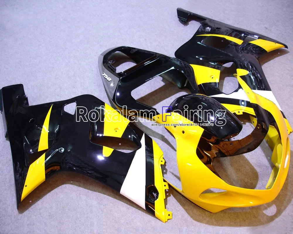 

Body Kit For Suzuki GSX-R600 GSX-R750 K1 GSXR600 GSXR750 2001 2002 2003 Yellow Black Motorbike Fairing (Injection molding)
