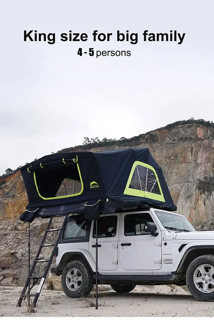 

hard shell tent 4-5 person rooftop tent automatic portable car tent