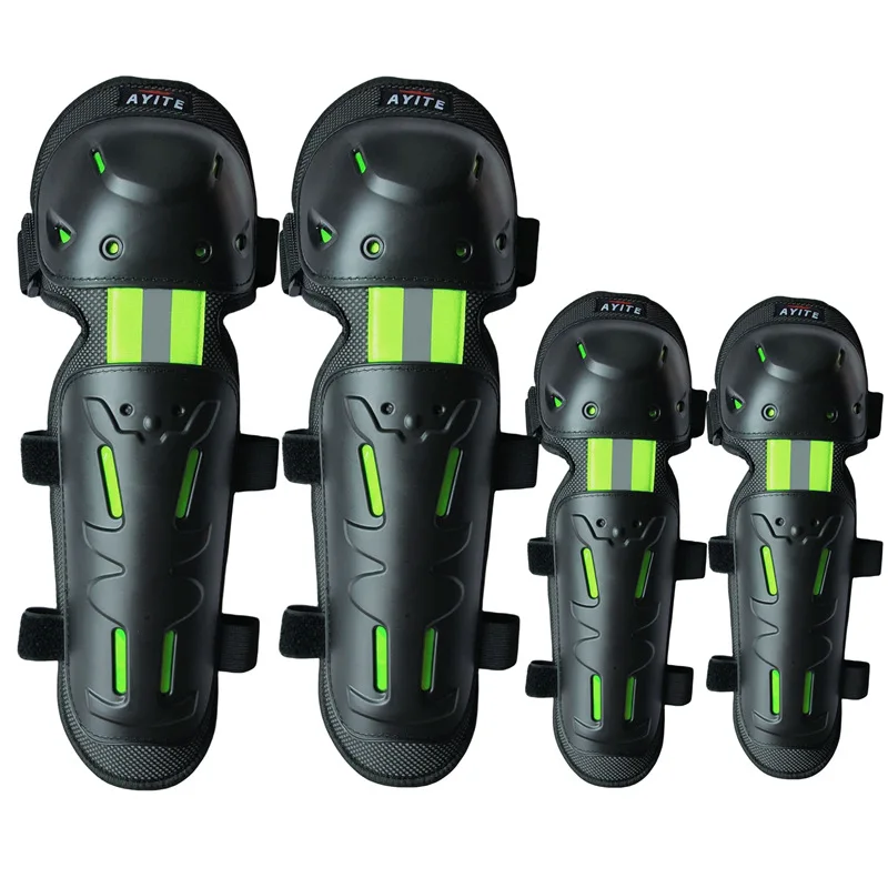 

Motorcycle Knee Pads 4-Piece Set Nylon Cloth Elbow Pads Knee Pads Cross Bicycle Racing Anti-Fall Sports Knee Pads