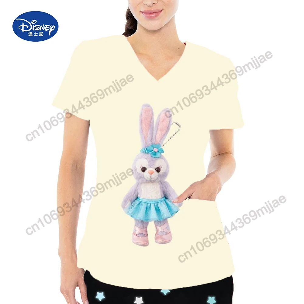 Uniforme d'Infirmière Style Disney pour Femme, Chemisiers d'Été, Économie Graphiques de Poche, Vêtements de Mode Coréenne, Haut Kpop Yk2, Y-Y2K, 2023