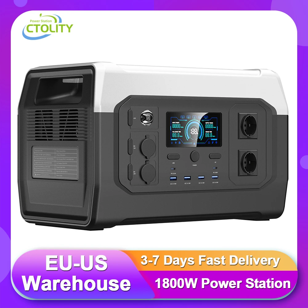 1024Wh Portable Power Station UPS Solar Generator 320000mAh Lifepo4 Battery Energy Storage Supply Camping Campervan RV Outdoor