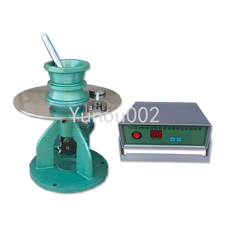 Cement Mortar Fluidity Tester Electric Cement Jump Table Tester Paste Cleaning Round Mold Platform NLD-3