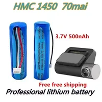 100% original battery, 70mai dash cam A800 HMC1450 backup battery, battery, 3-wire plug, 14x50mm, 3.7 V, 500mAh