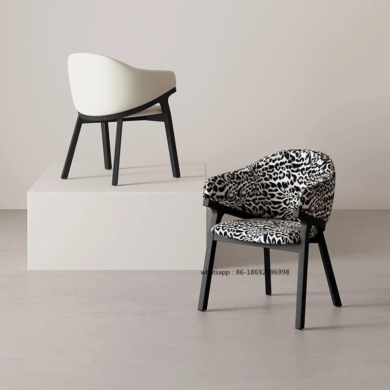 Modern Italian Wood Dining Chairs Desk Simple Coffee Designer Hotel Nordic Design Backrest Krzesla Do Jadalni Home Furniture