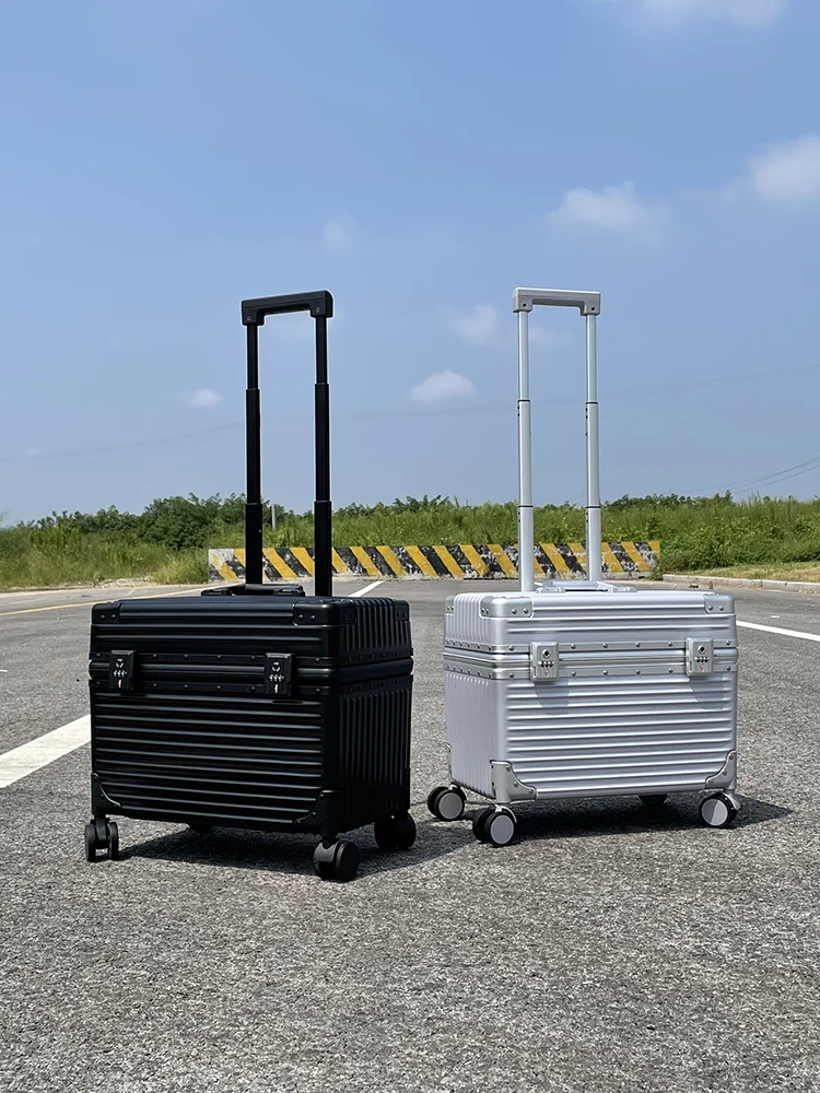

Aluminum Frame Lage Suitcase Travel Bag Carry-On Box for Men And Women Camera Long Box 22 Inches with Lo And Wheels