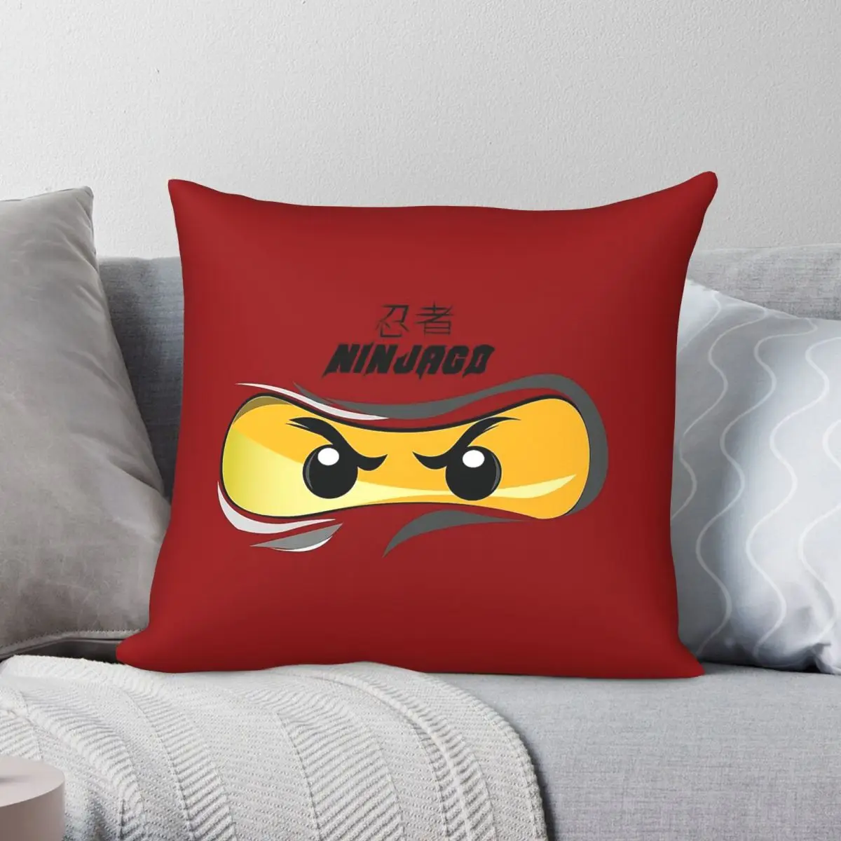 

Ninjago Kungfu Square Pillowcase Polyester Linen Velvet Creative Zip Decorative Room Cushion Cover 45x45