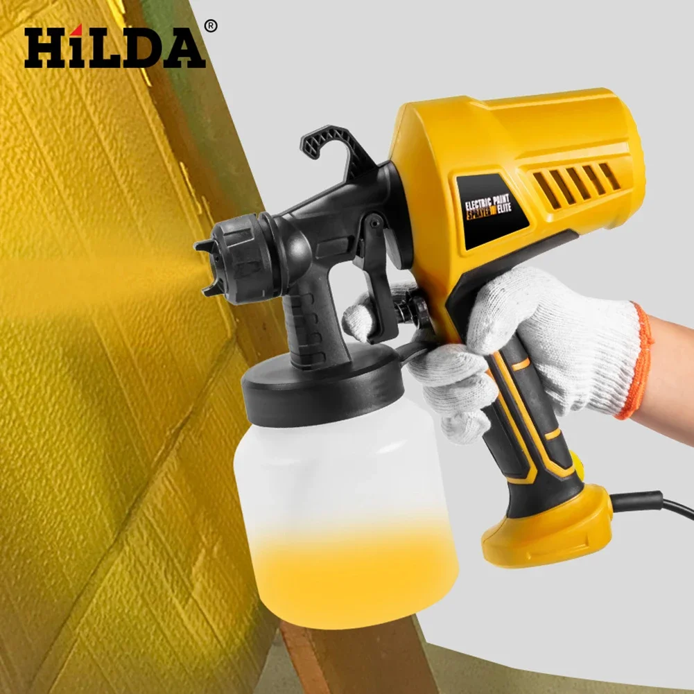 500W Household Paint Sprayer 800ml Portable Sprayer Gun Detachable Paint Spraying Machine for Painting Ceiling Walls Fence Door