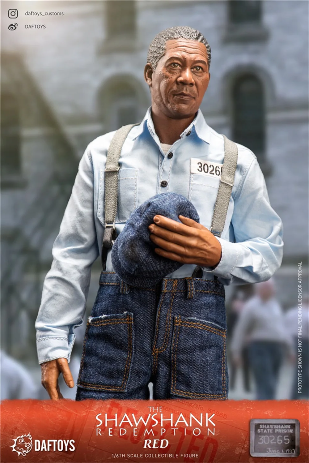 1/6 DAFTOYS F020 Movie The Shawshank Of Redemptio Retailer Ellis Poder Ryder Morgan Freeman Set Moveable Model For Fans Collect