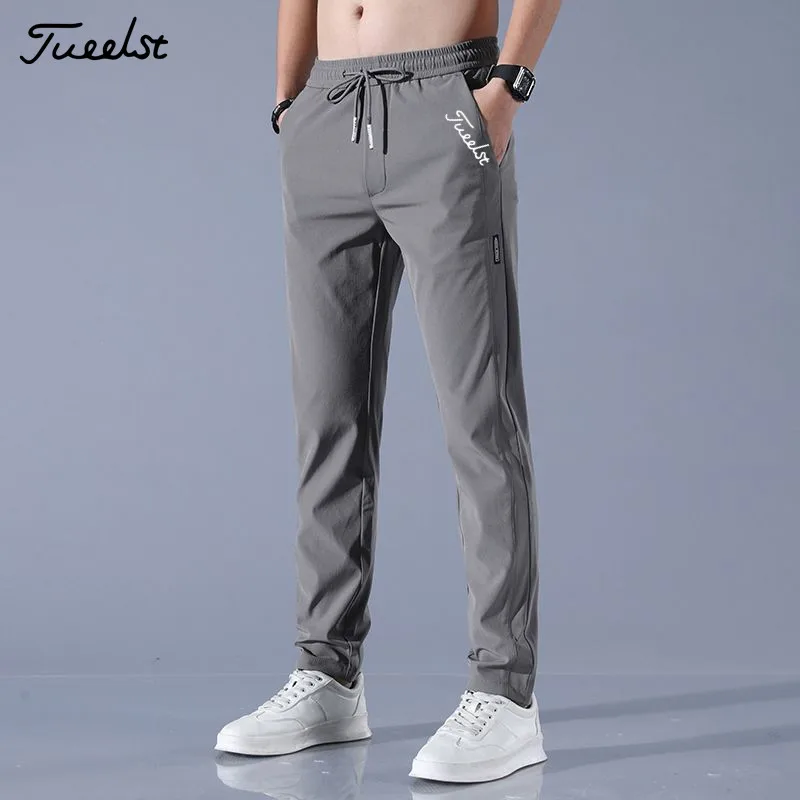 2024 Men\'s Golf Clothing Pants Polyamide Fabric Elasticity Quick Dry Men Golf Trousers Sweatpants Spring Korea Man\'s Golf Wear