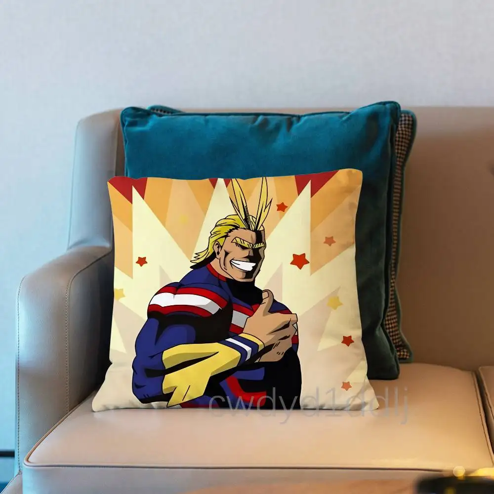 Hero A-All Might A-Academia Pillow Case Cover Square Sofa With For Pattern Comfortable Cushion suitable Of Room 6