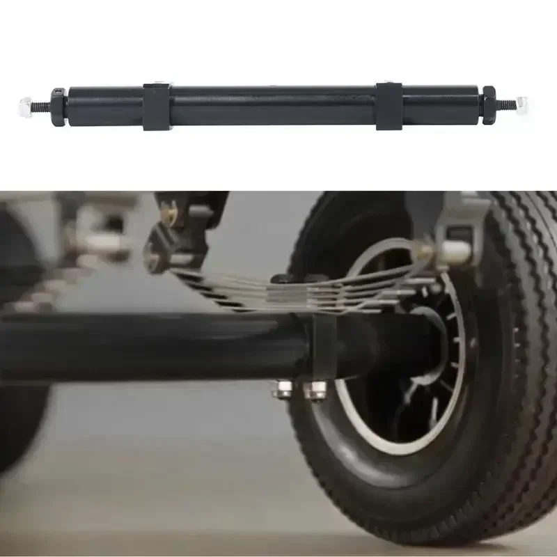 Metal Unpowered Rear Axle 120mm140mm for 1/14 Tamiya RC Trailer Truck DIY Modification Upgrade Parts