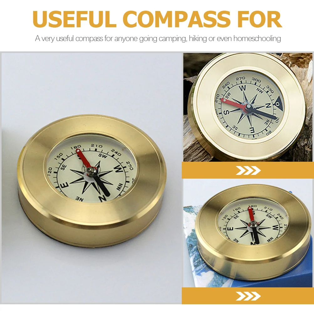 Outdoor Playset Compass Brass Hiking Mountaineering Camping Rabbit Survival Navigation Man Child