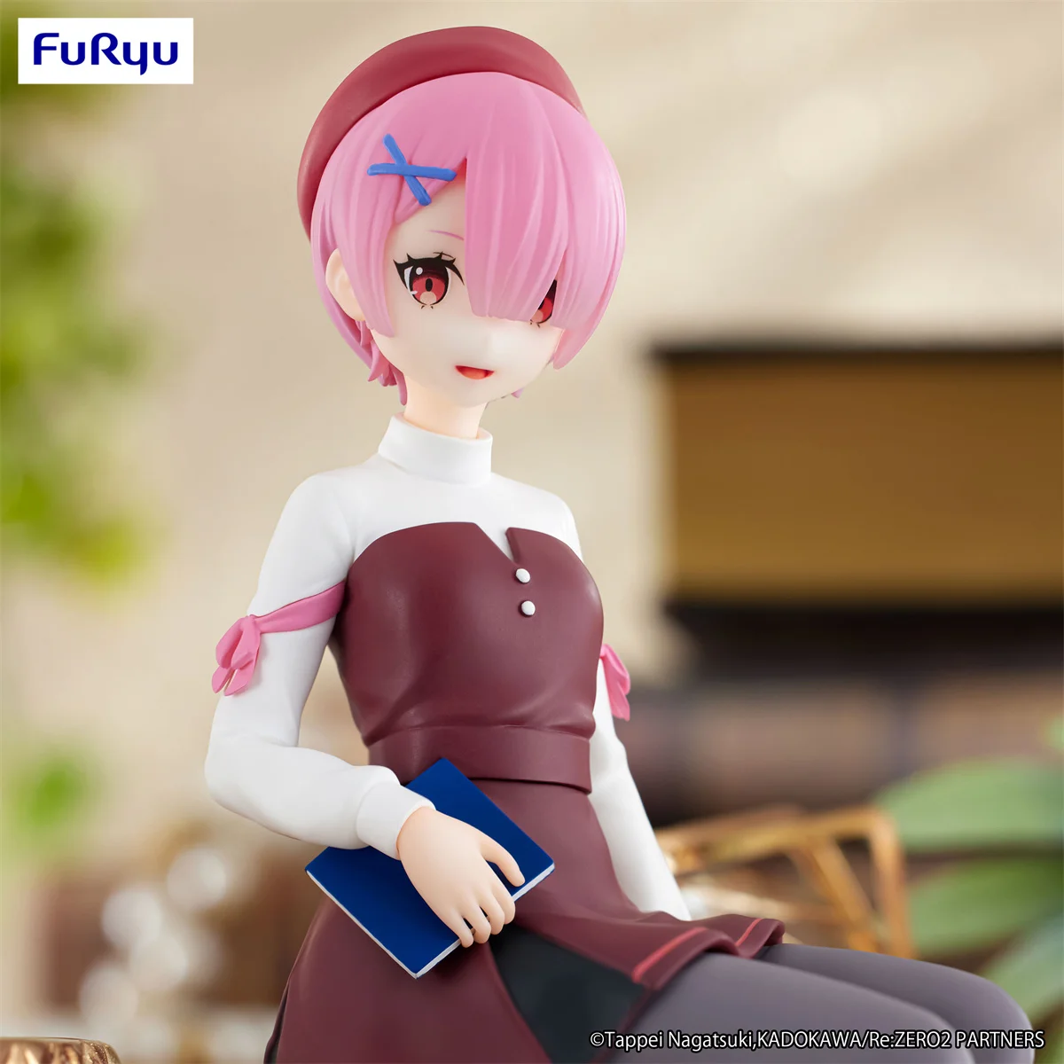 ในสต็อกOriginal FuRyu Re: ชีวิตในโลกที่แตกต่างกันจากZero Ram RemวรรณกรรมPvc 14 ซม.อะนิเมะคอลเลกชันของเล่น