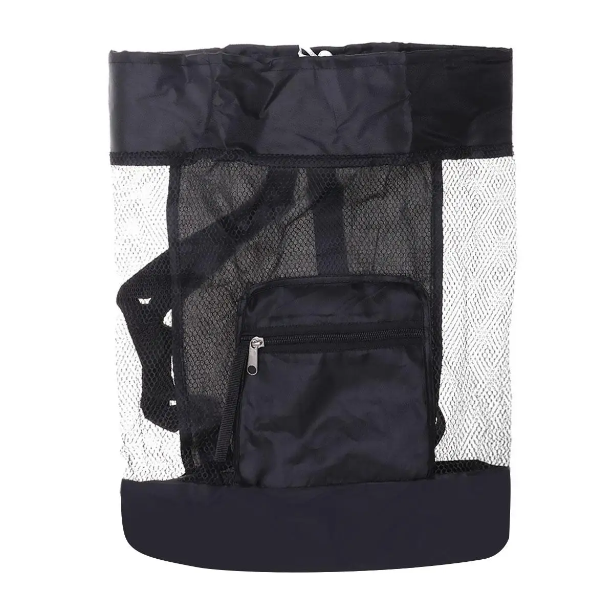 

Mesh Bag Beach Accessories for Kids Bags Foldable Toys Black Sand Shell Girls Child