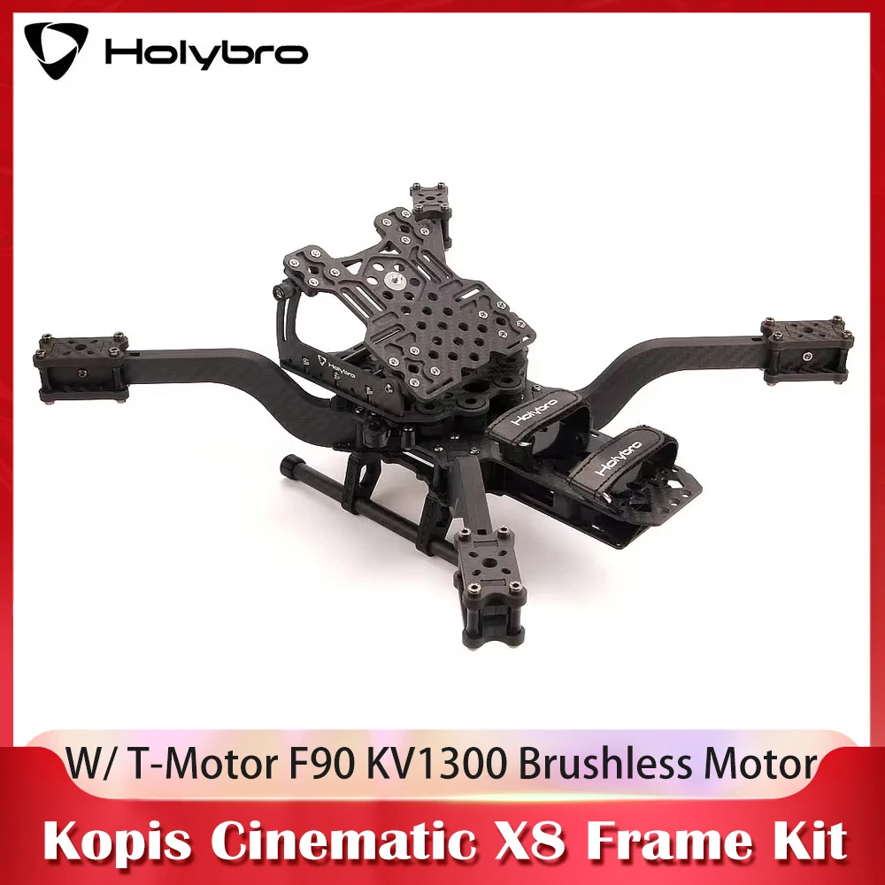 Holybro Kopis Cinematic X8 Frame Kit 396mm Wheelbase 5mm Thick Carbon Fiber Compatible AIR UNIT&CADDX Vista HD digital VTX