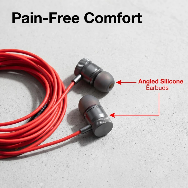 Hochwertige In-Ear-Kopfhörer mit Metallgehäuse, 3,5mm Stereo HiFi Monitor, 3m langes Audiokabel für iPhone 5/6 und Xiaomi-Telefone – Detail 4