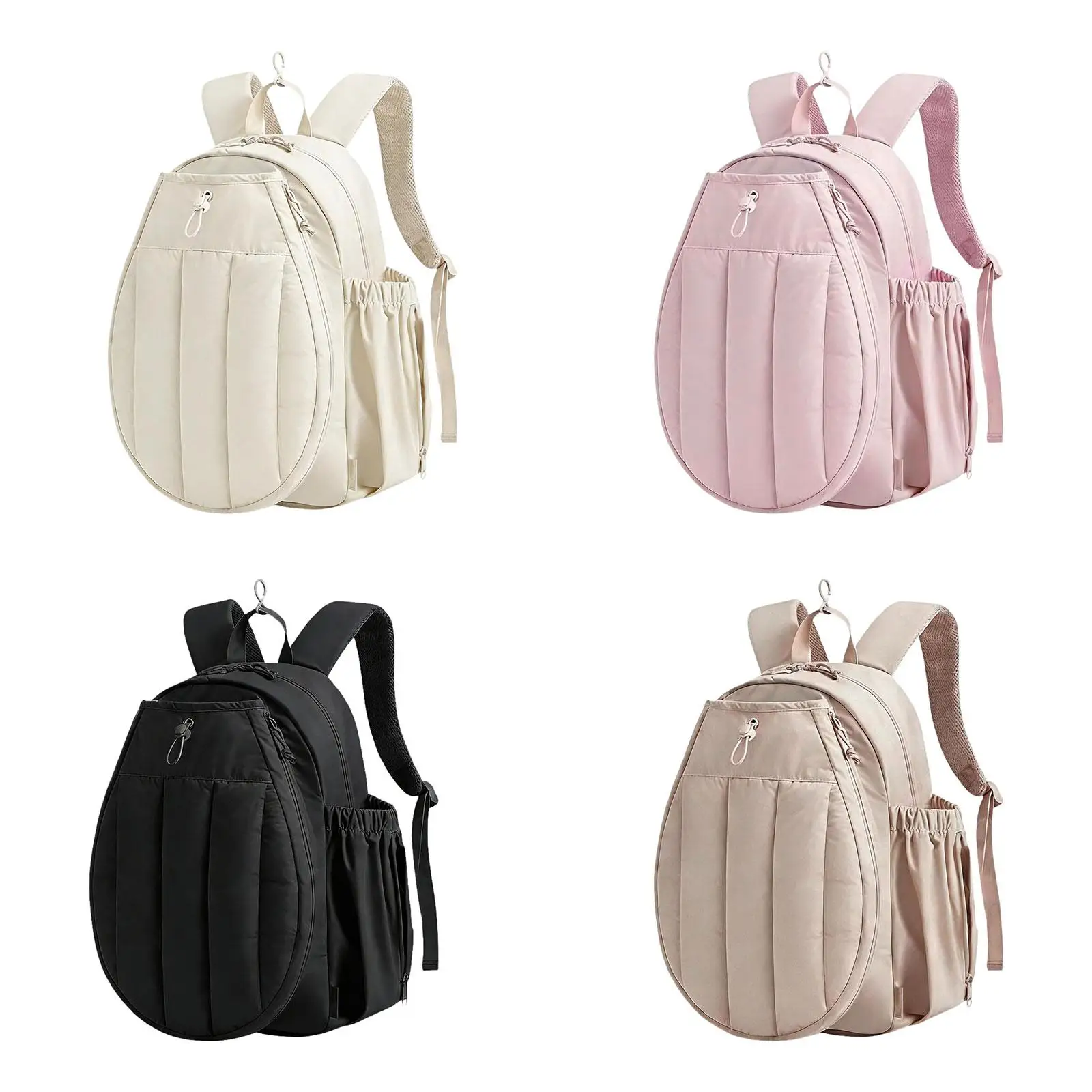 

Tennis Racket Bag Player Sports Duffle Bags Zipper Water Resistant Paddle Pocket Tennis Bag Pickleball Bag Badminton Racquet Bag