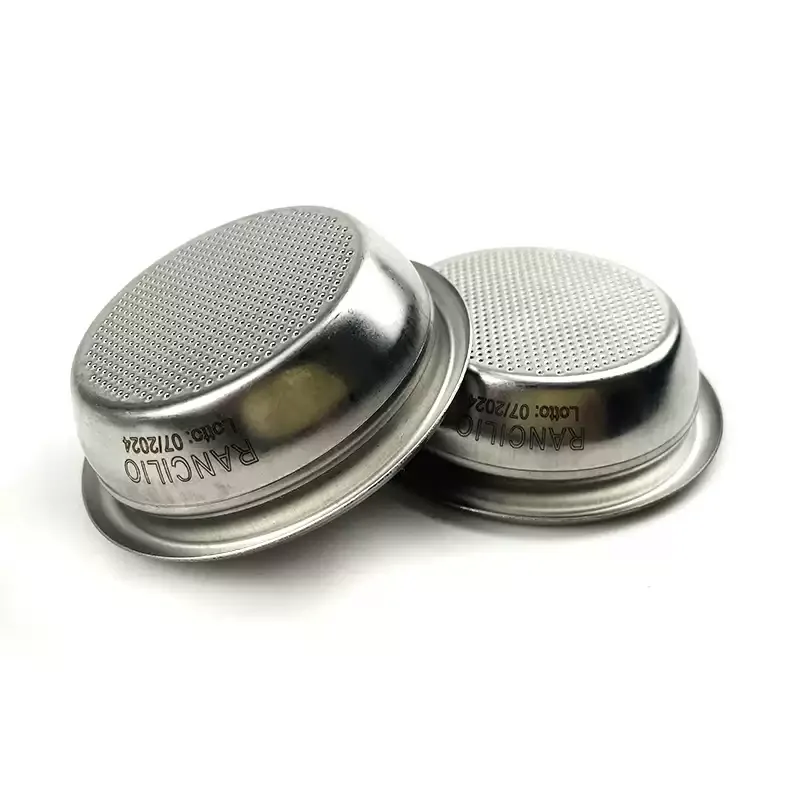 Espresso Double‑Shot Filter Bowl Spare Basket, Stainless Steel Fit for Rancilio Semi‑Automatic Coffee Machine Portafilter