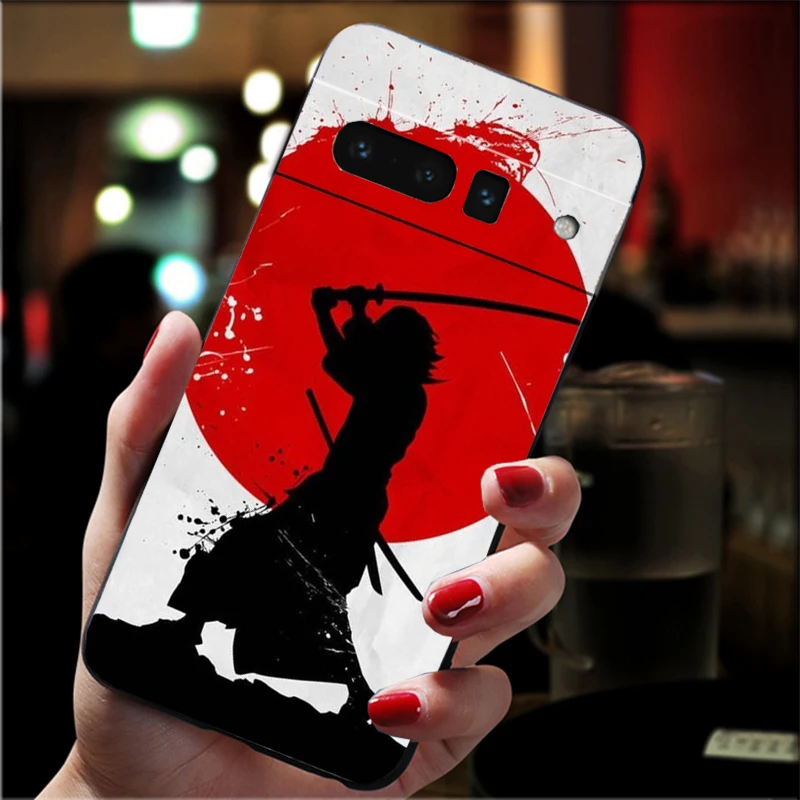 Funda de teléfono para Google Pixel 10 9 Pro XL 9A 8 7 6 Pro Pixel 8A 7A 6A Pixel 8 7 6 5 Japón el samurai Ninja
