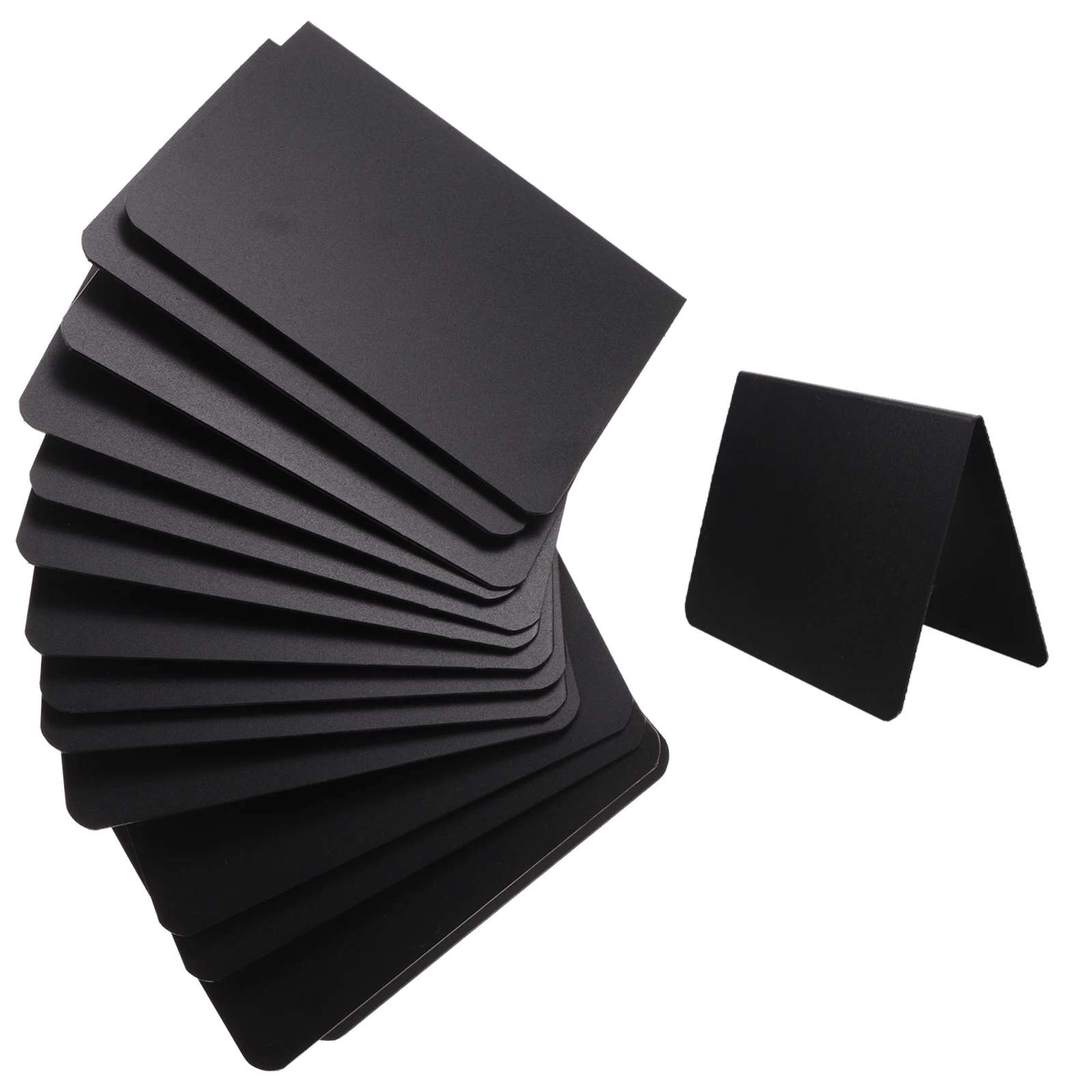 

12pcs Mini Blackboard Price Tags Plastic Decorative Signs for Food Restaurant Menu Display Writing Notice Folder Labels