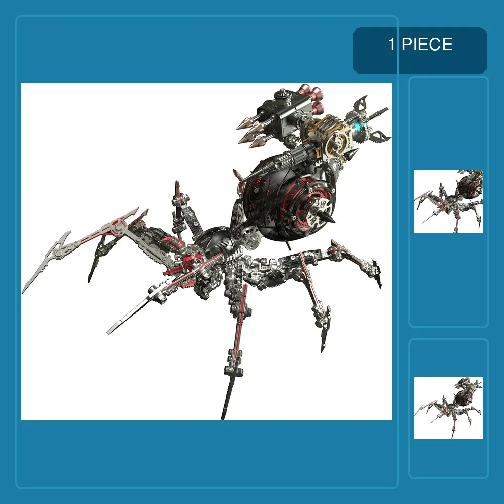 3D Metal Puzzle Spider Assembly Model Toy Diy Mechanical Spider Challenge High Difficulty Assembly Model Special Gift