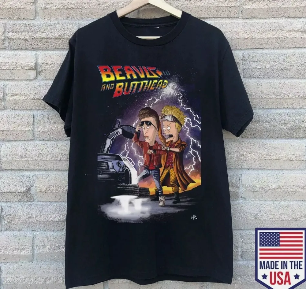 قميص العودة إلى المستقبل Beavis and Butthead للجنسين بالحجم الكامل