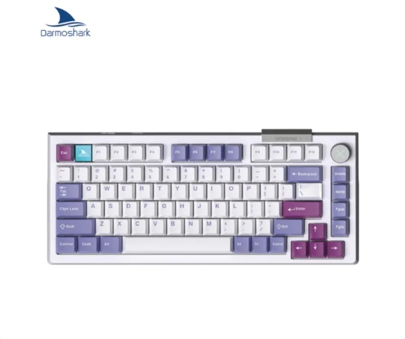 Darmoshark TOP75 Custom Mechanical Keyboard 3-mode 81Keys 75%Layout Full-Key Hot-Swappable TOP Gasket Gaming Laptop Accessories​